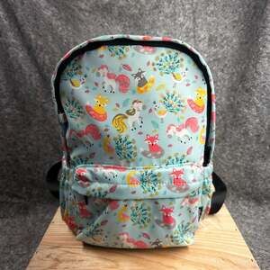 Abshoo Little Kids Light Blue Forest Animal & Unicorn Preschool Backpack